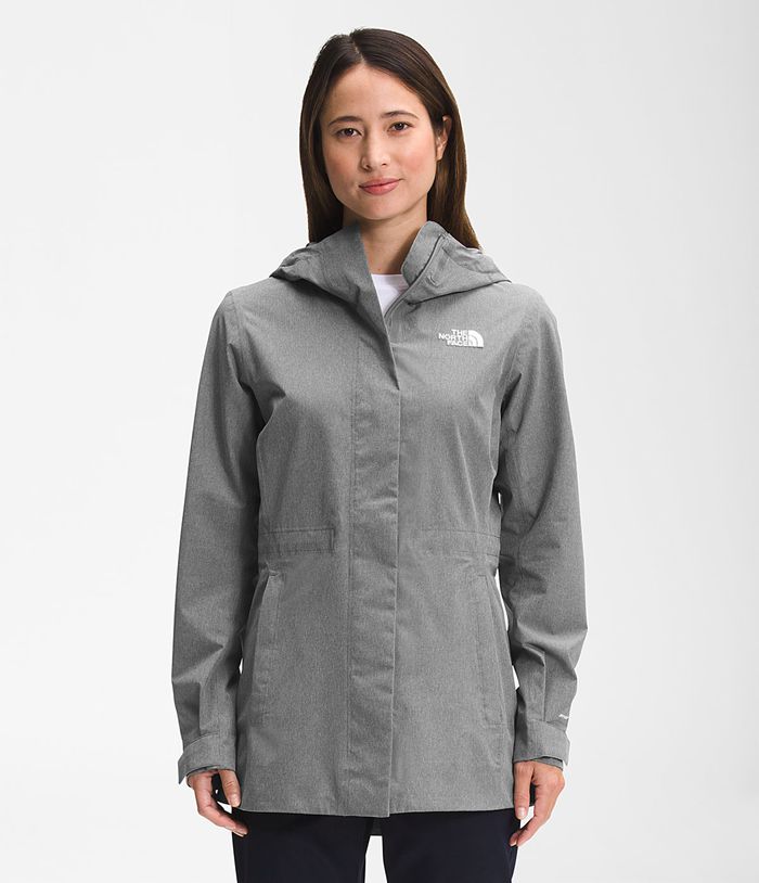 Casaca Impermeable The North Face Mujer City Breeze Gris - Peru 90418ZRNX